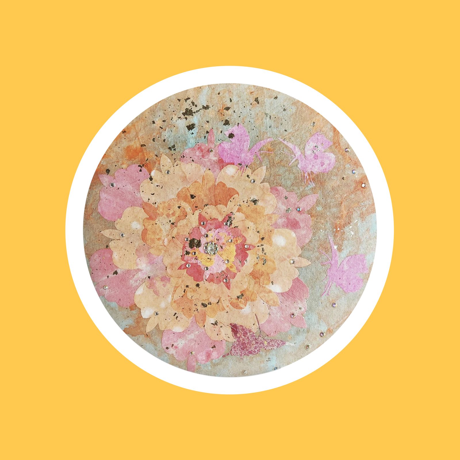 Mineral painting by Ku Chi-Chun