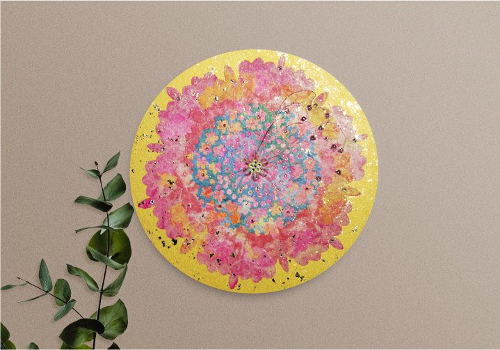 Mineral painting by Ku Chi-Chun